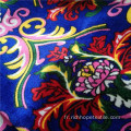 Tissu africain imprimé de rideau de velours de polyester pour le textile